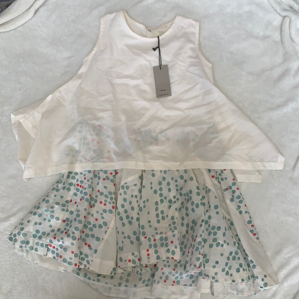 Breezy summer girls dress 2-piece look dress 6Y